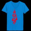 Ladies’  Junior Fine Jersey V-Neck Longer Length T-Shirt Thumbnail