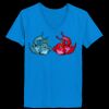 Ladies’  Junior Fine Jersey V-Neck Longer Length T-Shirt Thumbnail