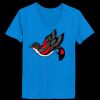 Ladies’  Junior Fine Jersey V-Neck Longer Length T-Shirt Thumbnail