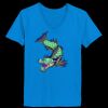 Ladies’  Junior Fine Jersey V-Neck Longer Length T-Shirt Thumbnail