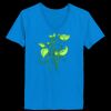 Ladies’  Junior Fine Jersey V-Neck Longer Length T-Shirt Thumbnail