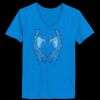 Ladies’  Junior Fine Jersey V-Neck Longer Length T-Shirt Thumbnail