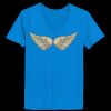 Ladies’  Junior Fine Jersey V-Neck Longer Length T-Shirt Thumbnail