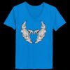 Ladies’  Junior Fine Jersey V-Neck Longer Length T-Shirt Thumbnail