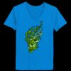 Ladies’  Junior Fine Jersey V-Neck Longer Length T-Shirt Thumbnail