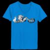 Ladies’  Junior Fine Jersey V-Neck Longer Length T-Shirt Thumbnail
