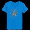 Ladies’  Junior Fine Jersey V-Neck Longer Length T-Shirt Thumbnail