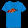 Ladies’  Junior Fine Jersey V-Neck Longer Length T-Shirt Thumbnail