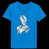 Ladies’  Junior Fine Jersey V-Neck Longer Length T-Shirt Thumbnail