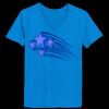 Ladies’  Junior Fine Jersey V-Neck Longer Length T-Shirt Thumbnail