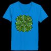 Ladies’  Junior Fine Jersey V-Neck Longer Length T-Shirt Thumbnail
