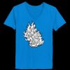 Ladies’  Junior Fine Jersey V-Neck Longer Length T-Shirt Thumbnail
