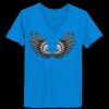 Ladies’  Junior Fine Jersey V-Neck Longer Length T-Shirt Thumbnail