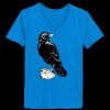 Ladies’  Junior Fine Jersey V-Neck Longer Length T-Shirt Thumbnail