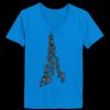Ladies’  Junior Fine Jersey V-Neck Longer Length T-Shirt Thumbnail