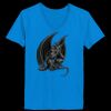 Ladies’  Junior Fine Jersey V-Neck Longer Length T-Shirt Thumbnail