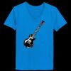 Ladies’  Junior Fine Jersey V-Neck Longer Length T-Shirt Thumbnail