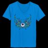 Ladies’  Junior Fine Jersey V-Neck Longer Length T-Shirt Thumbnail