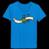 Ladies’  Junior Fine Jersey V-Neck Longer Length T-Shirt Thumbnail