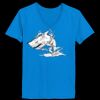Ladies’  Junior Fine Jersey V-Neck Longer Length T-Shirt Thumbnail