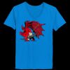 Ladies’  Junior Fine Jersey V-Neck Longer Length T-Shirt Thumbnail