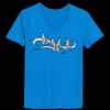 Ladies’  Junior Fine Jersey V-Neck Longer Length T-Shirt Thumbnail