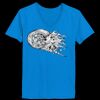 Ladies’  Junior Fine Jersey V-Neck Longer Length T-Shirt Thumbnail