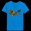 Ladies’  Junior Fine Jersey V-Neck Longer Length T-Shirt Thumbnail