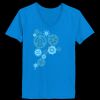 Ladies’  Junior Fine Jersey V-Neck Longer Length T-Shirt Thumbnail