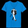 Ladies’  Junior Fine Jersey V-Neck Longer Length T-Shirt Thumbnail