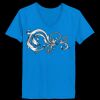 Ladies’  Junior Fine Jersey V-Neck Longer Length T-Shirt Thumbnail