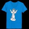 Ladies’  Junior Fine Jersey V-Neck Longer Length T-Shirt Thumbnail
