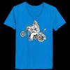 Ladies’  Junior Fine Jersey V-Neck Longer Length T-Shirt Thumbnail