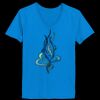 Ladies’  Junior Fine Jersey V-Neck Longer Length T-Shirt Thumbnail