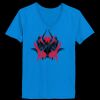 Ladies’  Junior Fine Jersey V-Neck Longer Length T-Shirt Thumbnail
