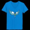 Ladies’  Junior Fine Jersey V-Neck Longer Length T-Shirt Thumbnail