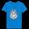 Ladies’  Junior Fine Jersey V-Neck Longer Length T-Shirt Thumbnail