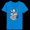 Ladies’  Junior Fine Jersey V-Neck Longer Length T-Shirt Thumbnail