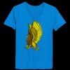 Ladies’  Junior Fine Jersey V-Neck Longer Length T-Shirt Thumbnail