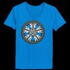 Ladies’  Junior Fine Jersey V-Neck Longer Length T-Shirt Thumbnail