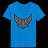 Ladies’  Junior Fine Jersey V-Neck Longer Length T-Shirt Thumbnail