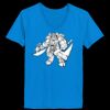 Ladies’  Junior Fine Jersey V-Neck Longer Length T-Shirt Thumbnail