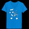 Ladies’  Junior Fine Jersey V-Neck Longer Length T-Shirt Thumbnail
