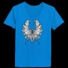 Ladies’  Junior Fine Jersey V-Neck Longer Length T-Shirt Thumbnail