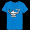 Ladies’  Junior Fine Jersey V-Neck Longer Length T-Shirt Thumbnail