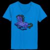 Ladies’  Junior Fine Jersey V-Neck Longer Length T-Shirt Thumbnail