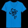 Ladies’  Junior Fine Jersey V-Neck Longer Length T-Shirt Thumbnail