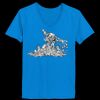 Ladies’  Junior Fine Jersey V-Neck Longer Length T-Shirt Thumbnail