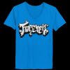 Ladies’  Junior Fine Jersey V-Neck Longer Length T-Shirt Thumbnail