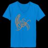 Ladies’  Junior Fine Jersey V-Neck Longer Length T-Shirt Thumbnail